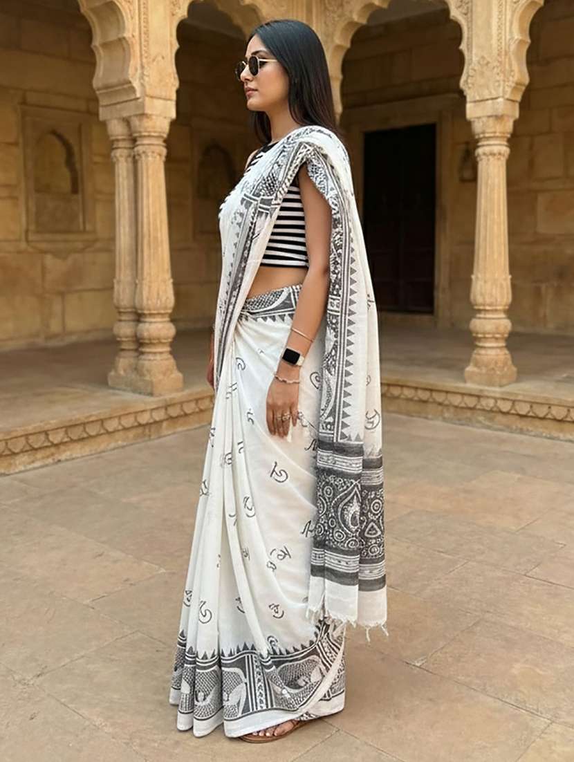 women printed casual wear saree - 22567256 -  Standard Image - 2