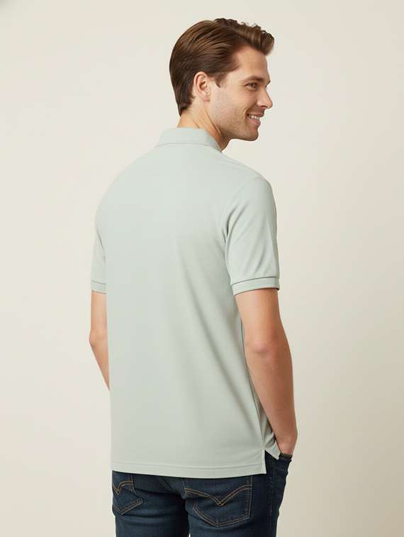 men solid short sleeves polo t-shirt - 22567284 -  Standard Image - 2