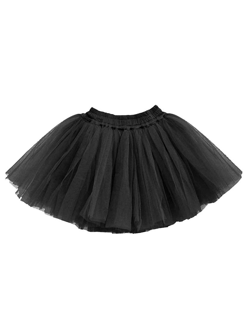 girls solid mid rise flared skirt - 22567402 -  Standard Image - 2