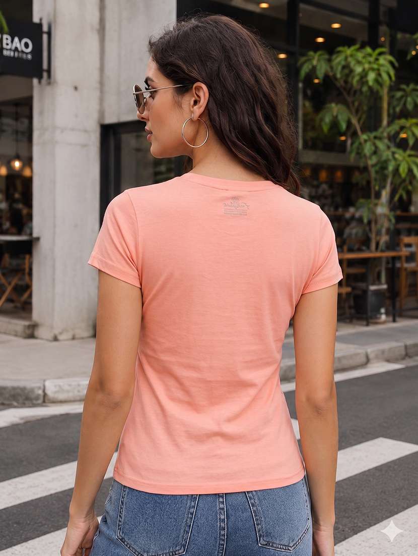 women printed short sleeves regular fit t-shirt - 22567485 -  Standard Image - 2