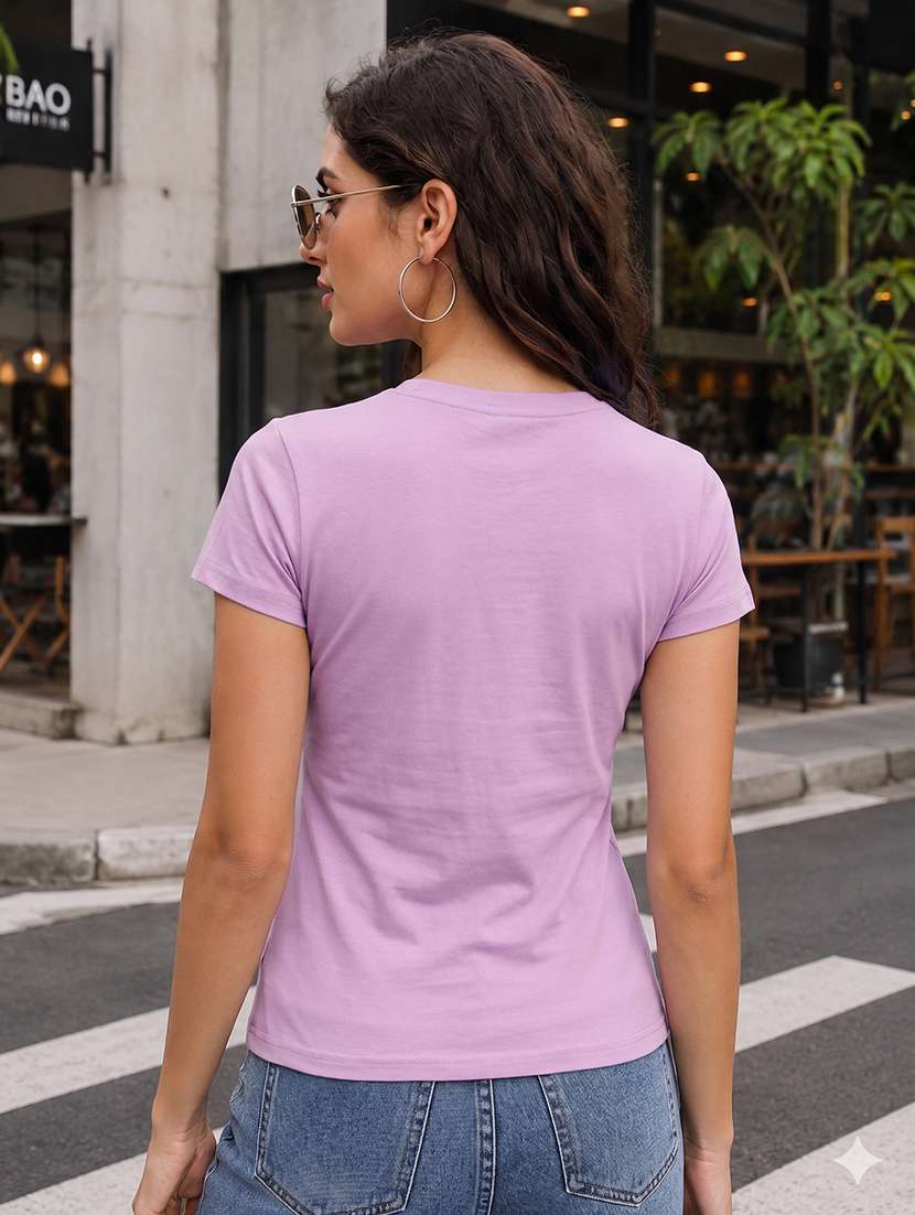 women printed short sleeves regular fit t-shirt - 22567486 -  Standard Image - 2