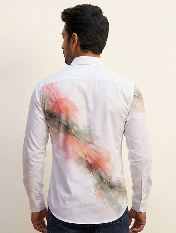 Men Printed Long Sleeves Casual Shirt - 22567641 -  Standard Image - 2