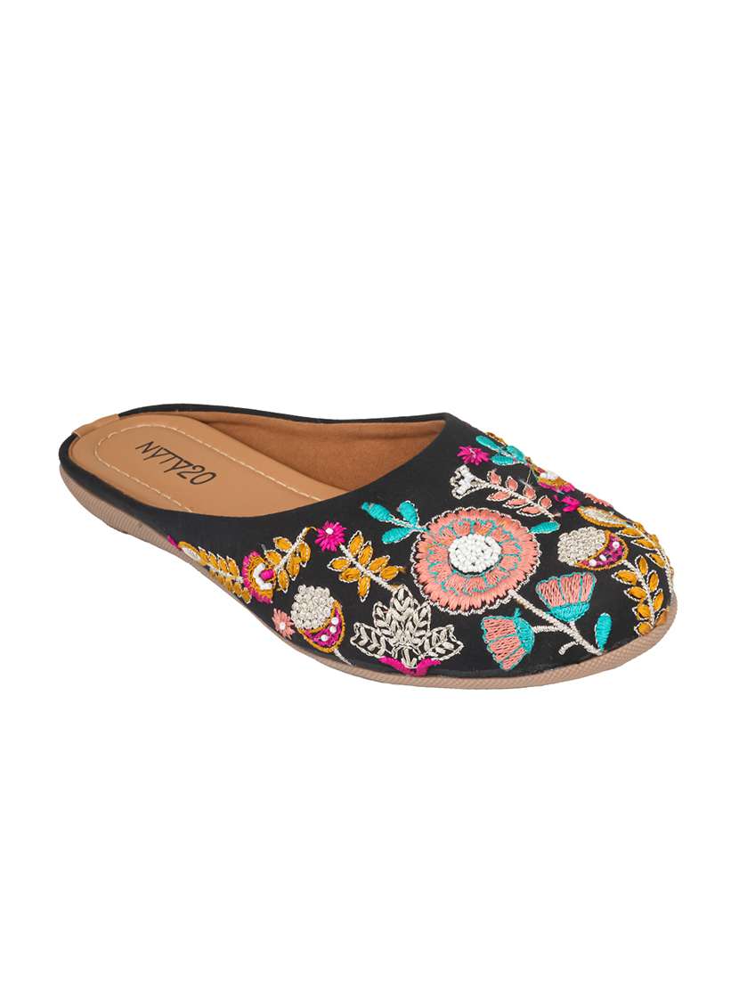women embroidered slip on mules - 22567687 -  Standard Image - 2