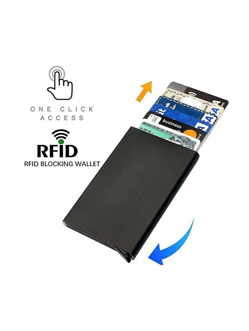 black metal card holder wallet - 22567723 -  Standard Image - 2