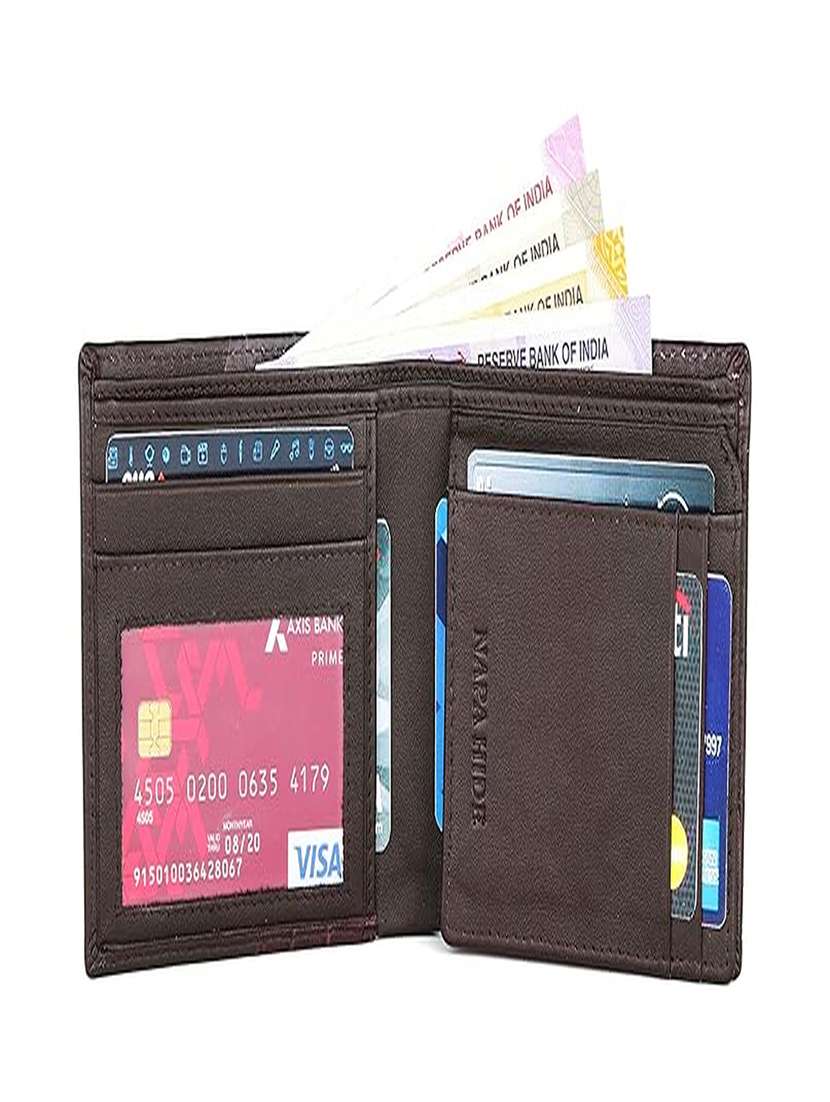 genuine leather bi-fold wallet with card slots - 22567735 -  Standard Image - 2