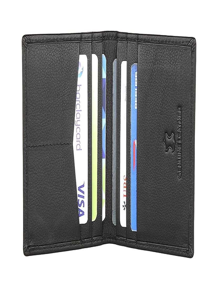 genuine leather bi-fold wallet with card slots - 22567750 -  Standard Image - 2
