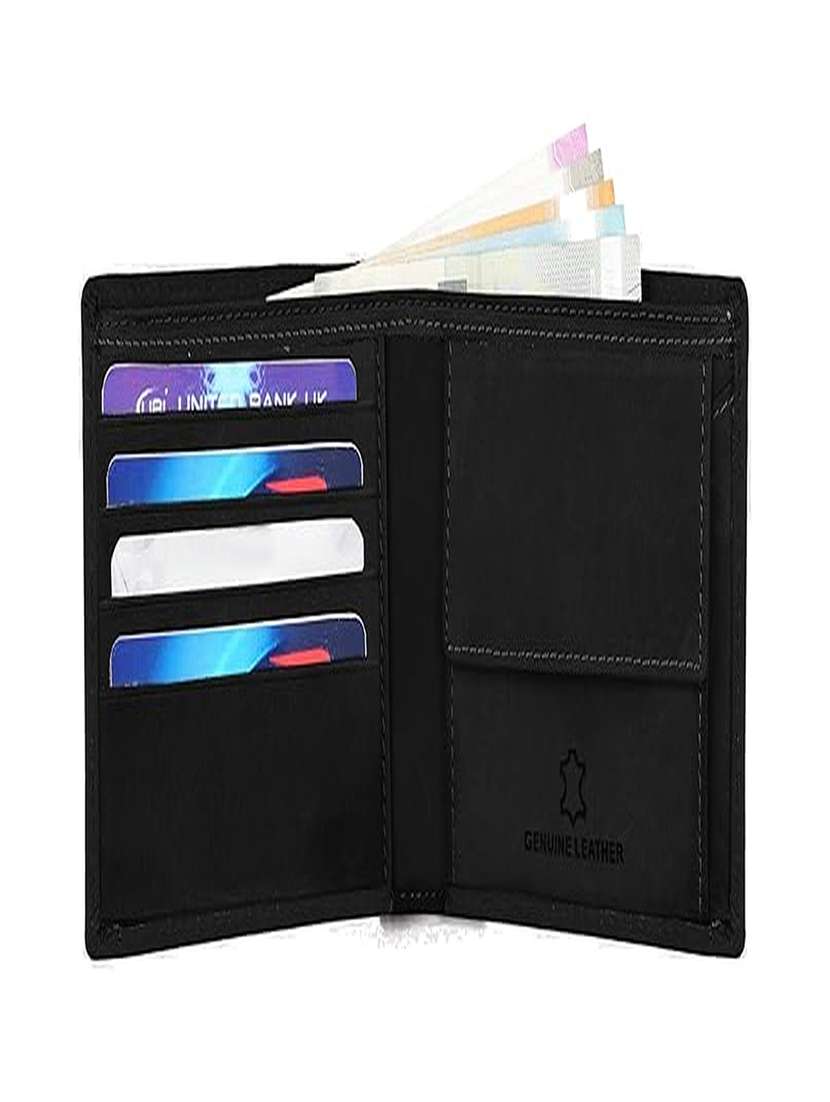 genuine leather bi-fold wallet with multiple card slots - 22567764 -  Standard Image - 2