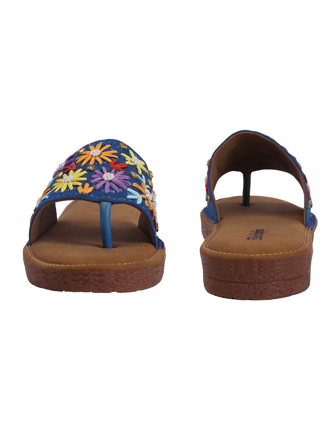 women embroidered toe separator flats - 22567790 -  Standard Image - 2