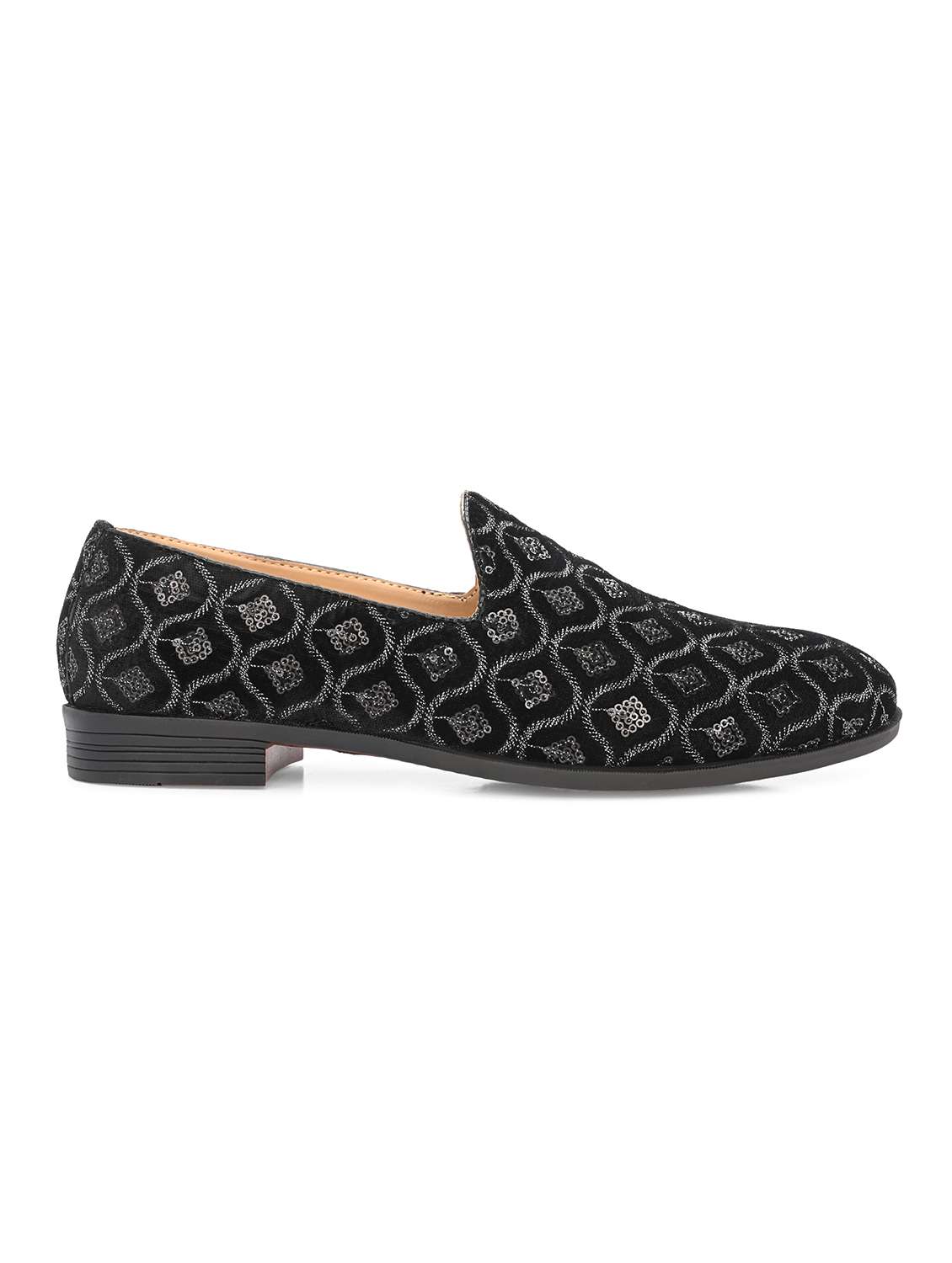 Men Black Slip On Mojari - 22567819 -  Standard Image - 2