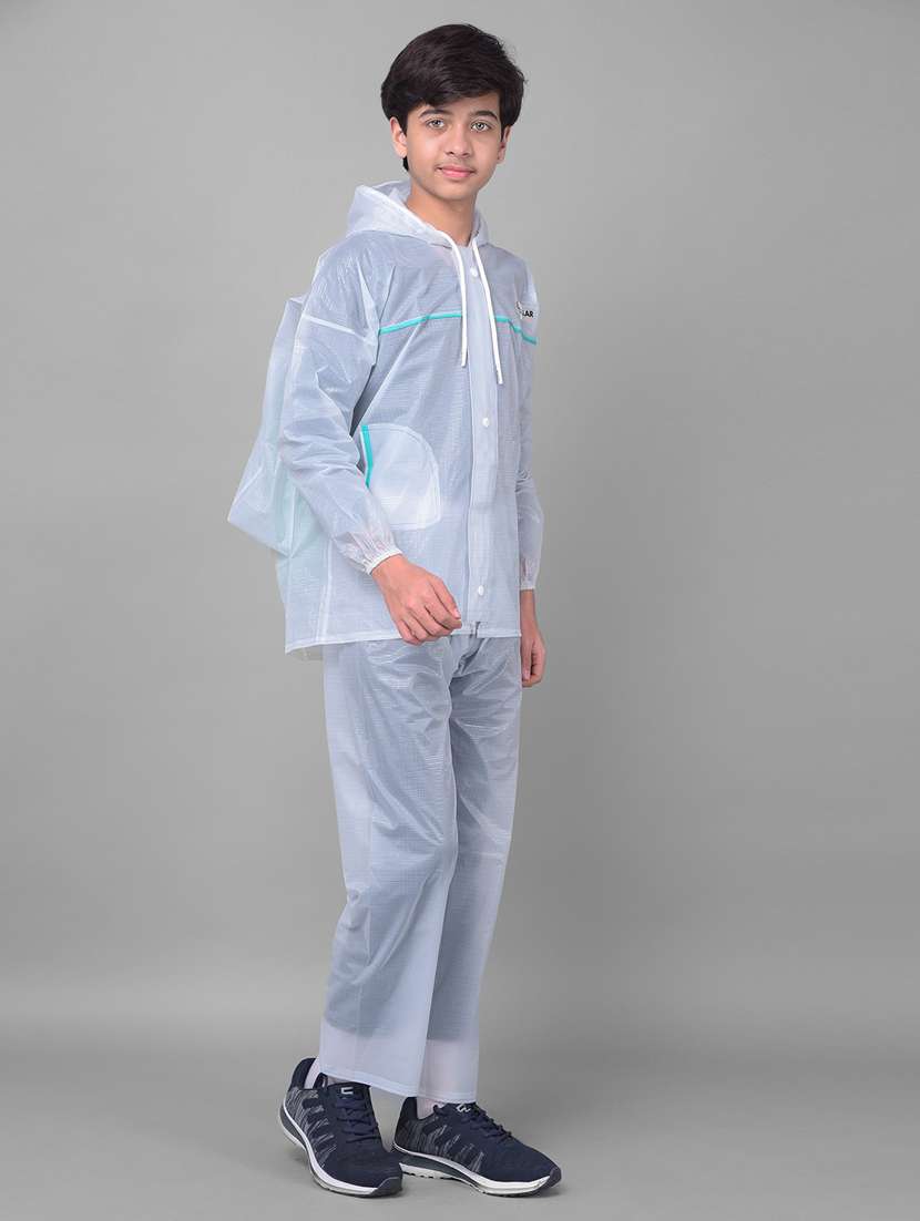 Unisex Solid Long Sleeves Rain Suit - 22567831 -  Standard Image - 2