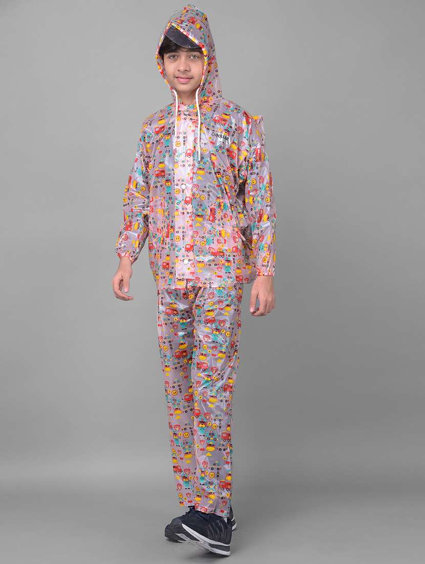 unisex printed long sleeves rain suit - 22567847 -  Standard Image - 2