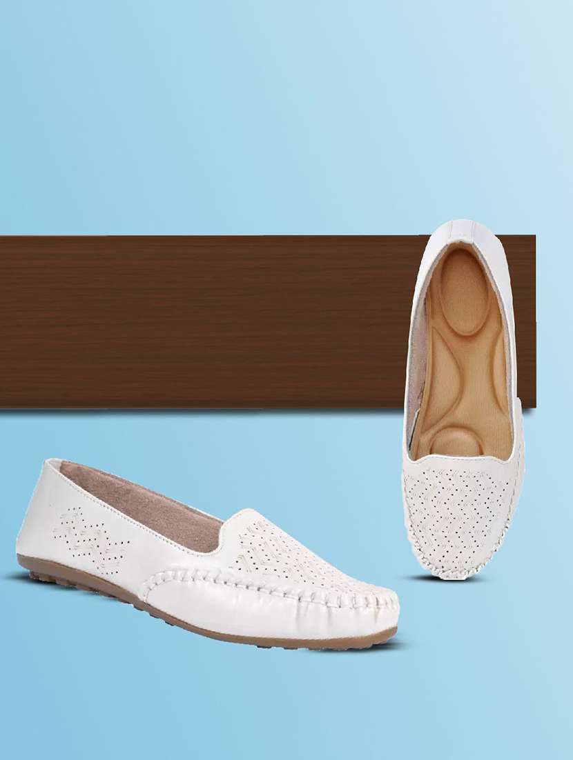 women textured slip on ballerina - 22568218 -  Standard Image - 2