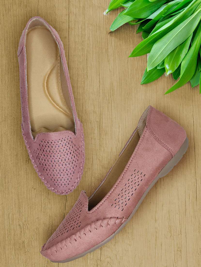 Women Cutwork Slip On Ballerina - 22568219 -  Standard Image - 2