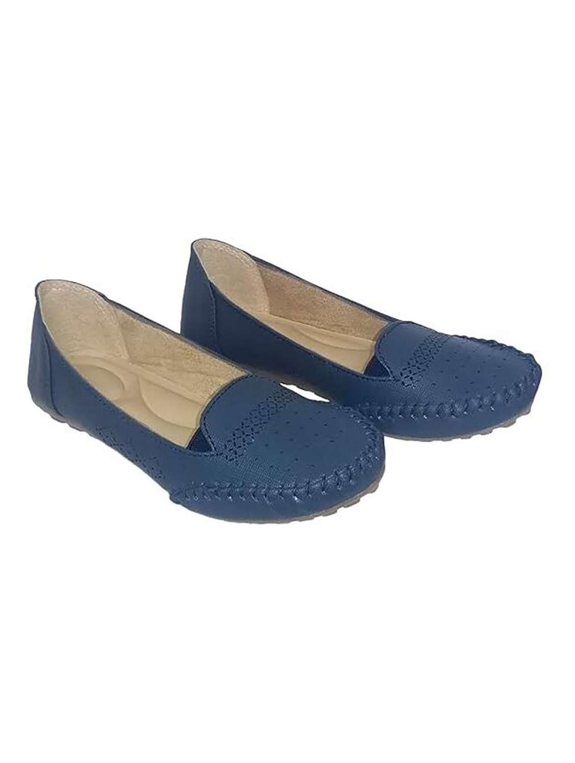 women cutwork slip on ballerina