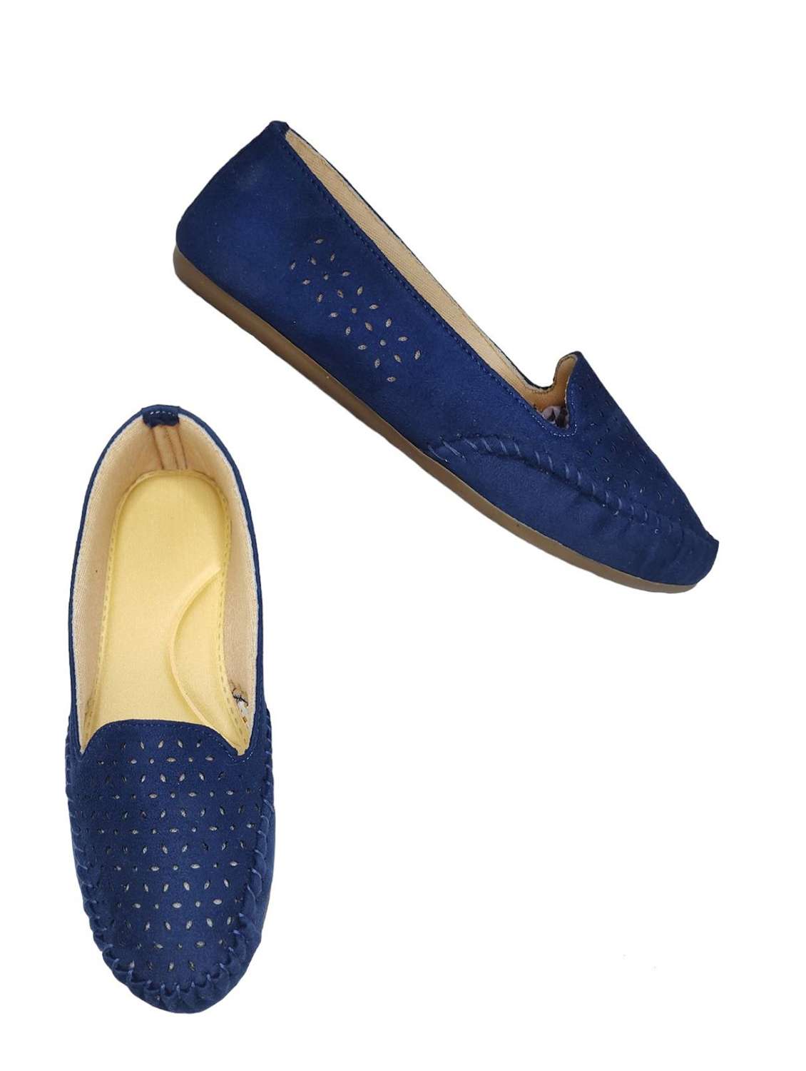 Women Cutwork Slip On Ballerina - 22568228 -  Standard Image - 2