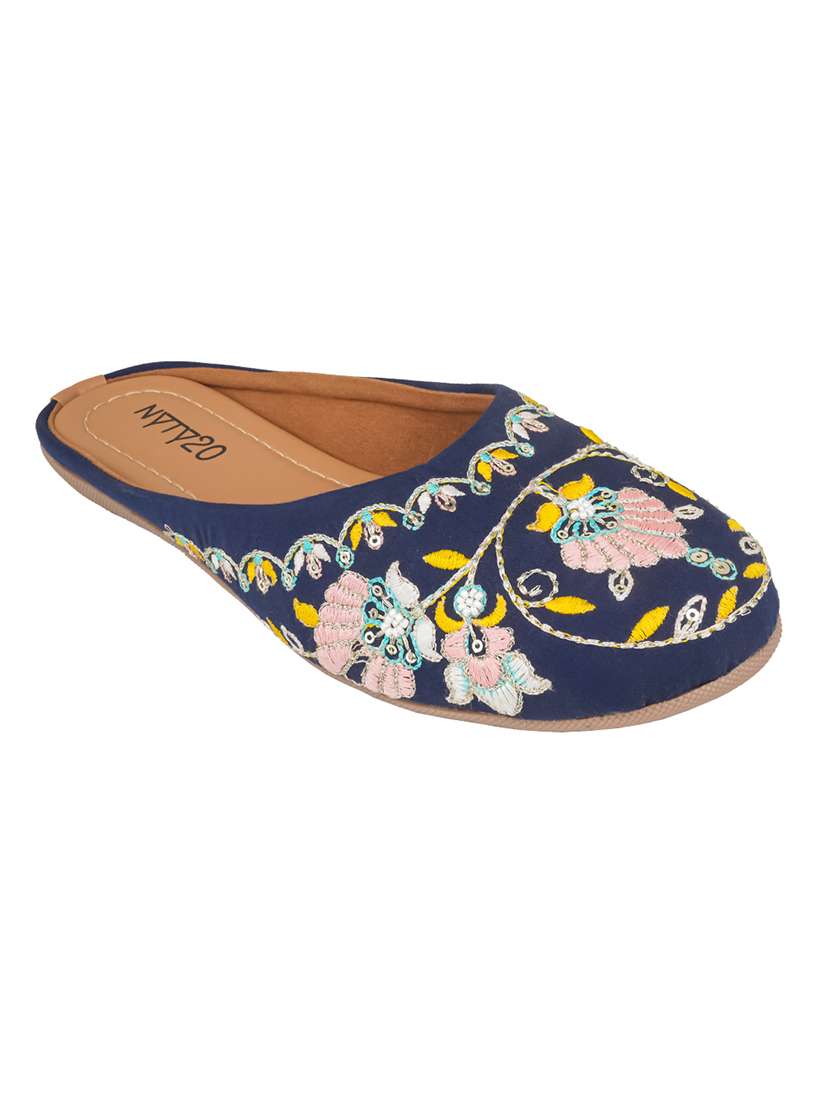 women embroidered slip on mules - 22568940 -  Standard Image - 2