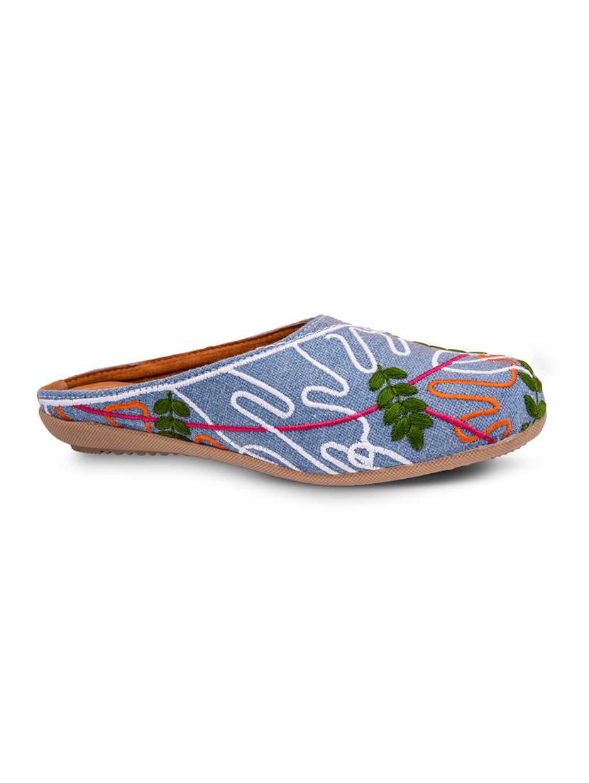 women embroidered slip on mules - 22568941 -  Standard Image - 2