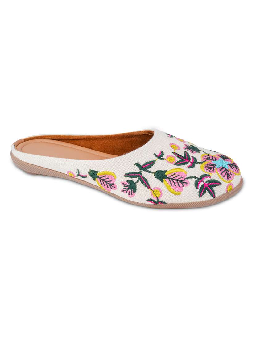 women embroidered slip on mules - 22568942 -  Standard Image - 2