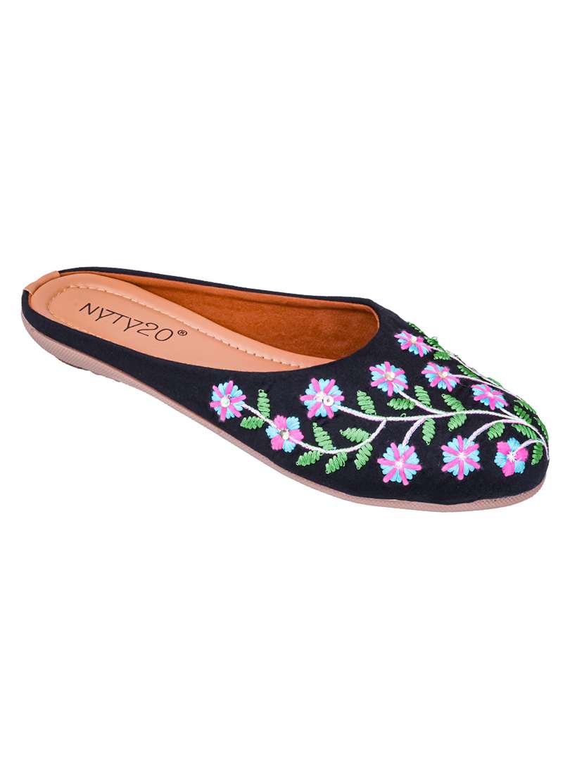 women embroidered slip on mules - 22568950 -  Standard Image - 2