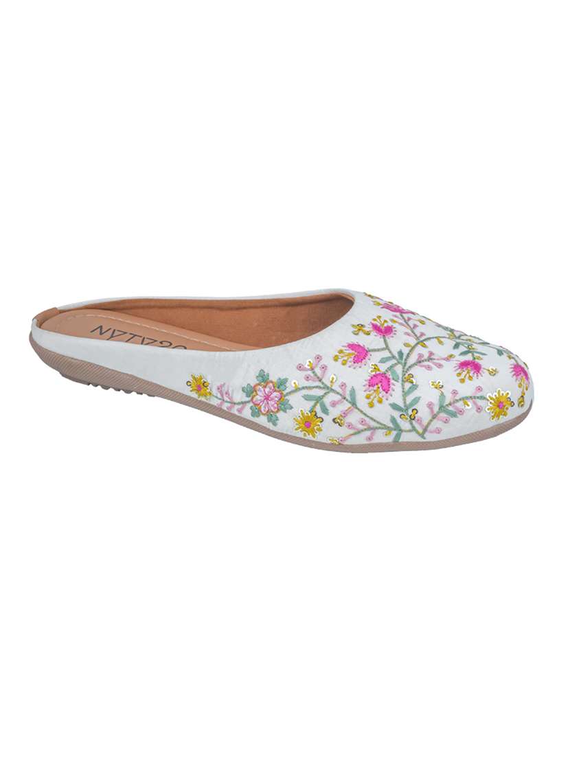women embroidered slip on mules - 22568956 -  Standard Image - 2