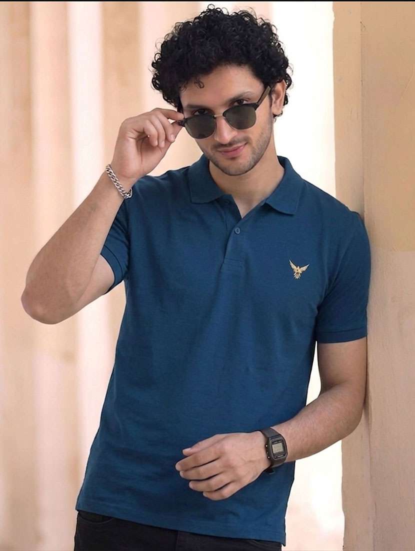 men solid short sleeve regular fit polo t-shirt - 22569078 -  Standard Image - 2