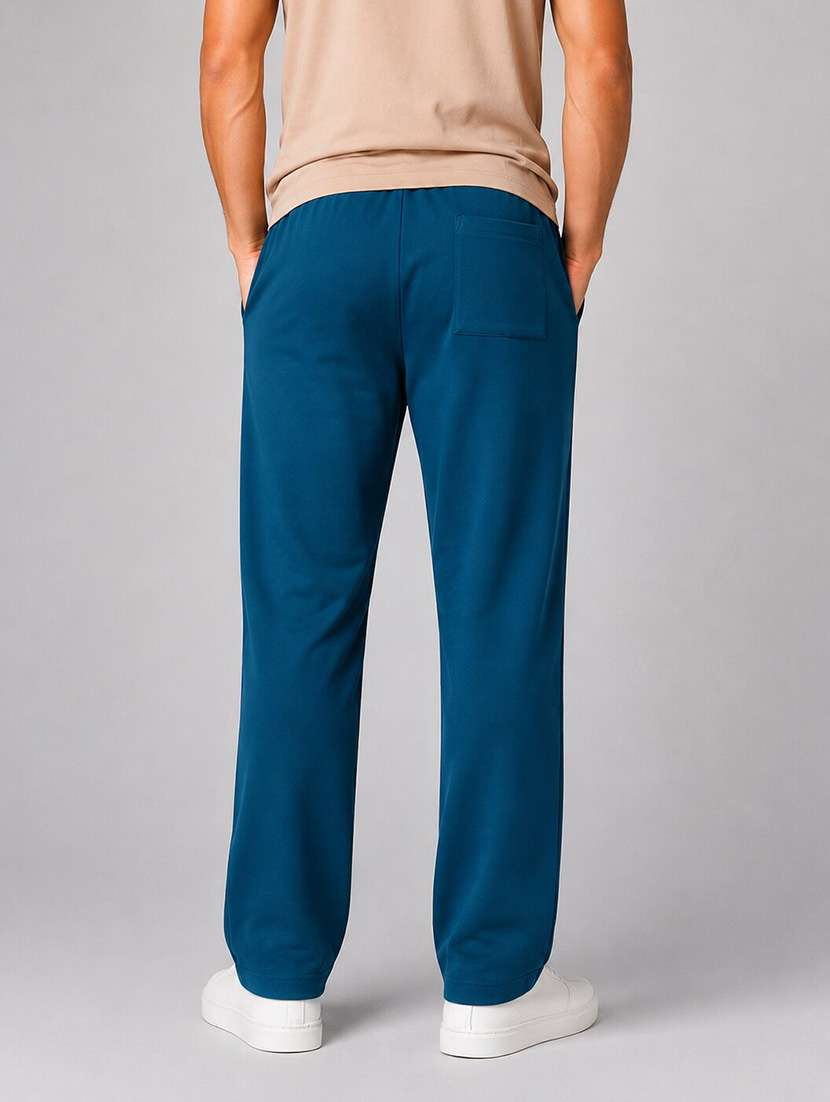 men solid mid rise regular fit track pant - 22569125 -  Standard Image - 2