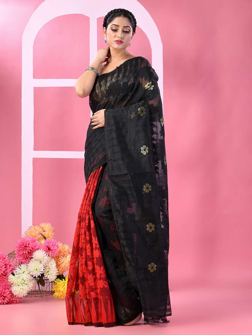 women self design jamdani saree - 22569593 -  Standard Image - 2