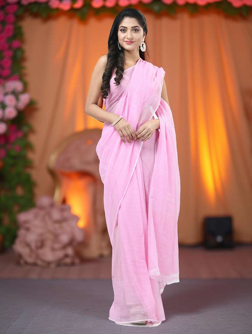 women solid plain saree - 22569664 -  Standard Image - 2