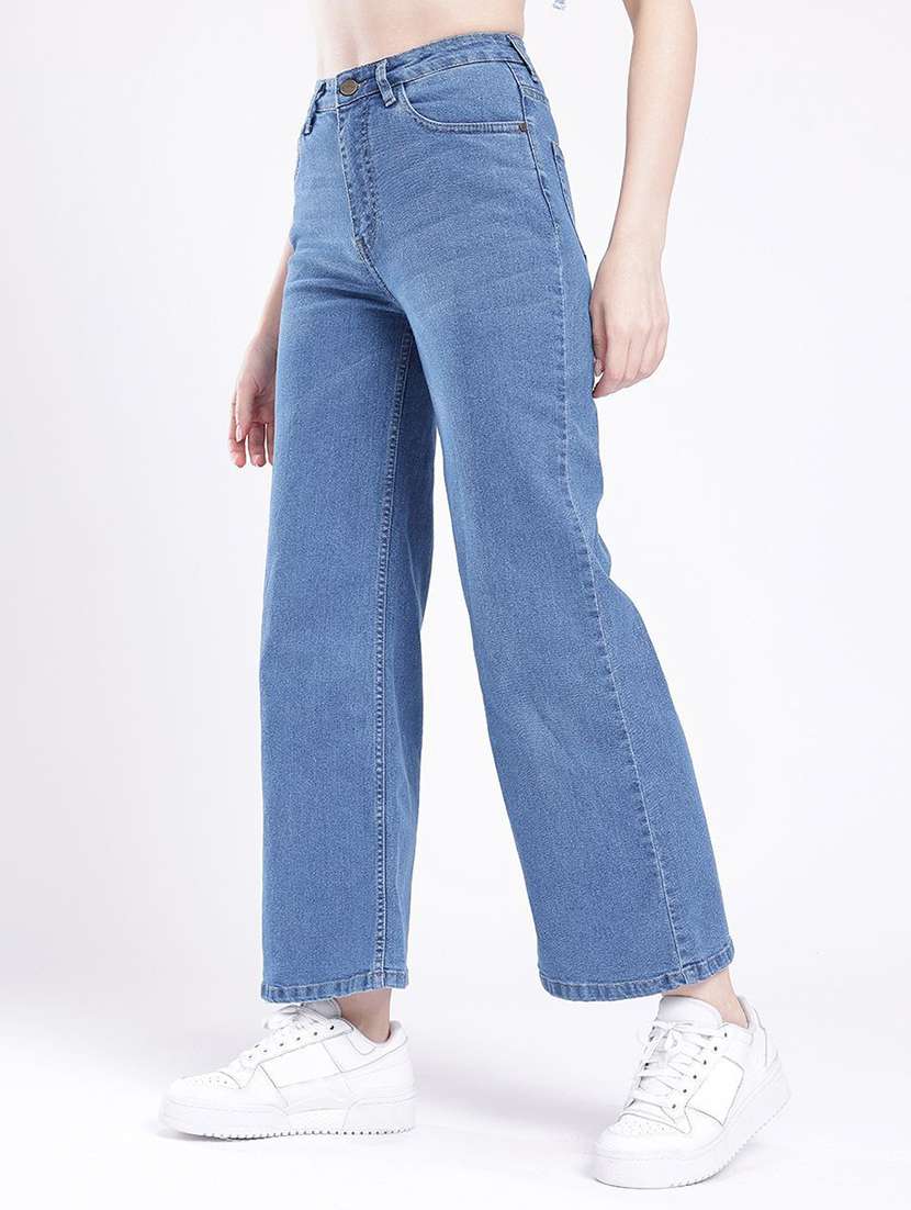Women Solid High Rise Bootcut Jeans - 22570283 -  Standard Image - 2