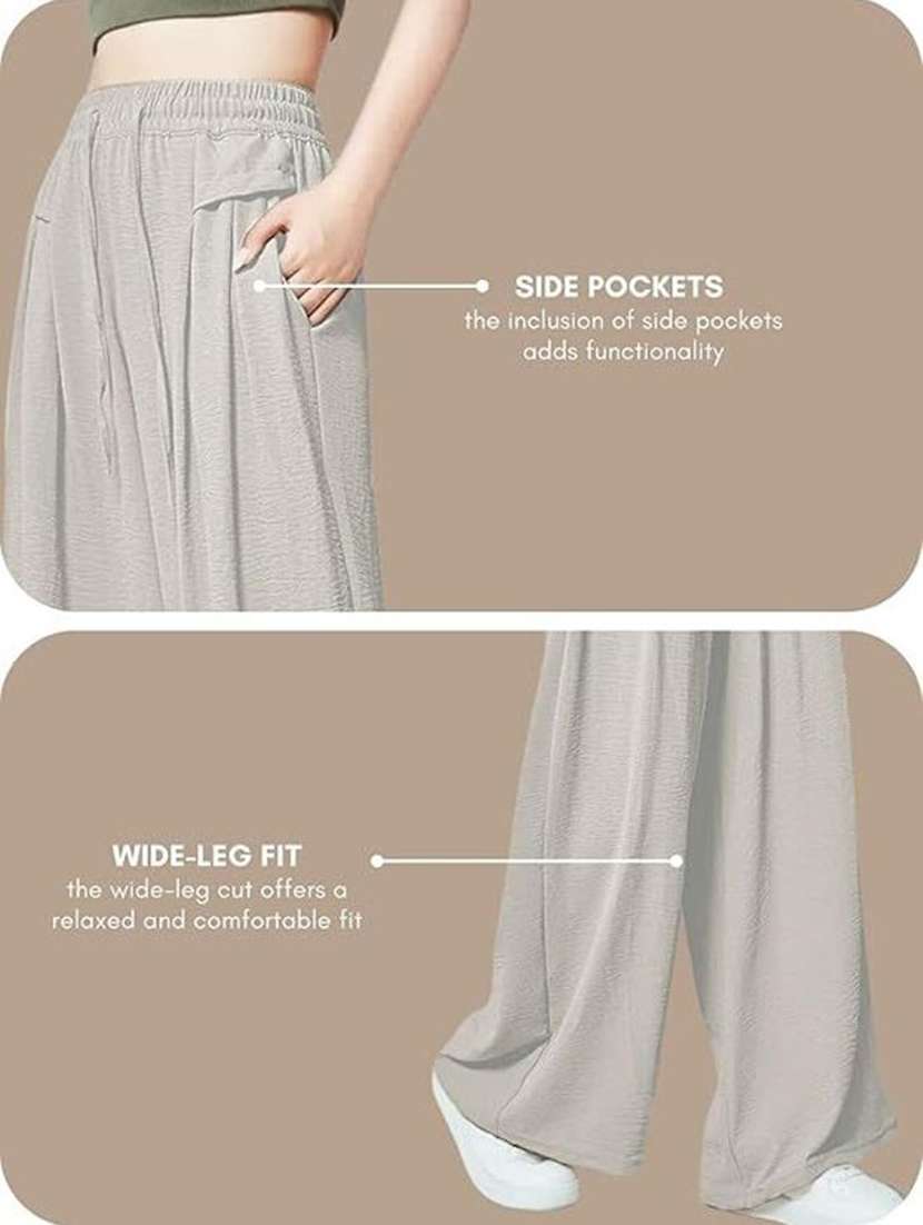 Women Textured High Rise Wide Leg Trouser - 22570391 -  Standard Image - 2