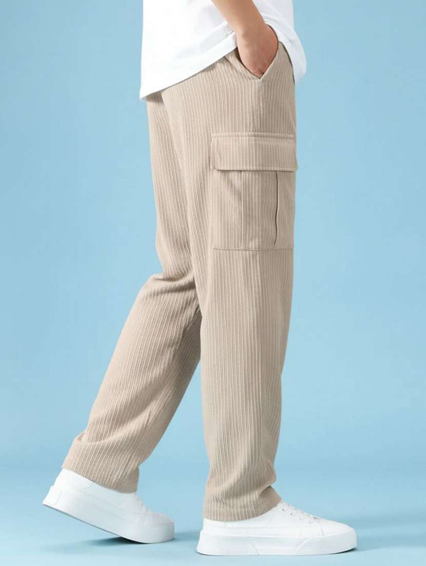 men textured mid rise regular fit cargo pant - 22570473 -  Standard Image - 2