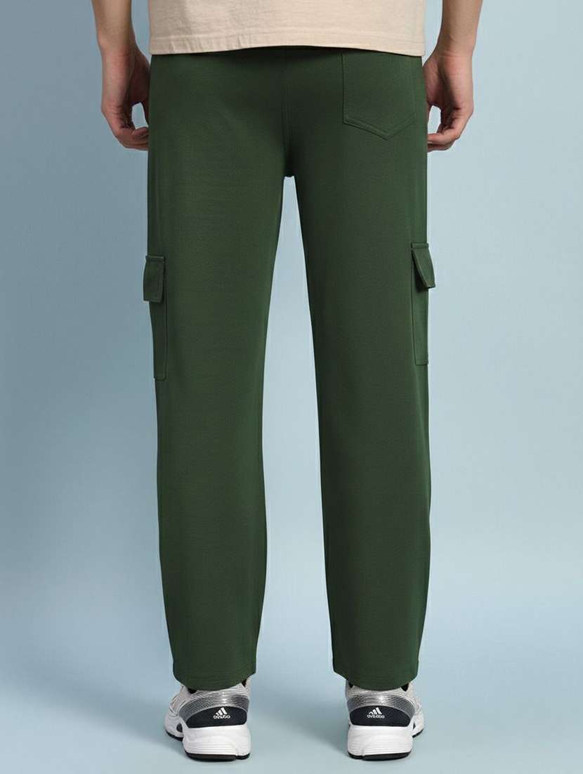 men solid mid rise regular fit cargo pant - 22570540 -  Standard Image - 2