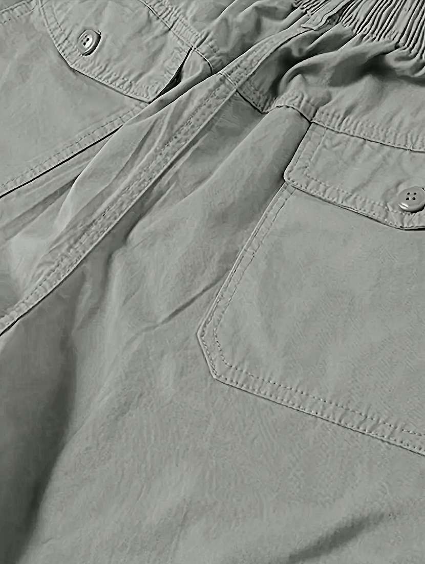 Men Solid Mid Rise Regular Fit Cargo Pant - 22570577 -  Standard Image - 2
