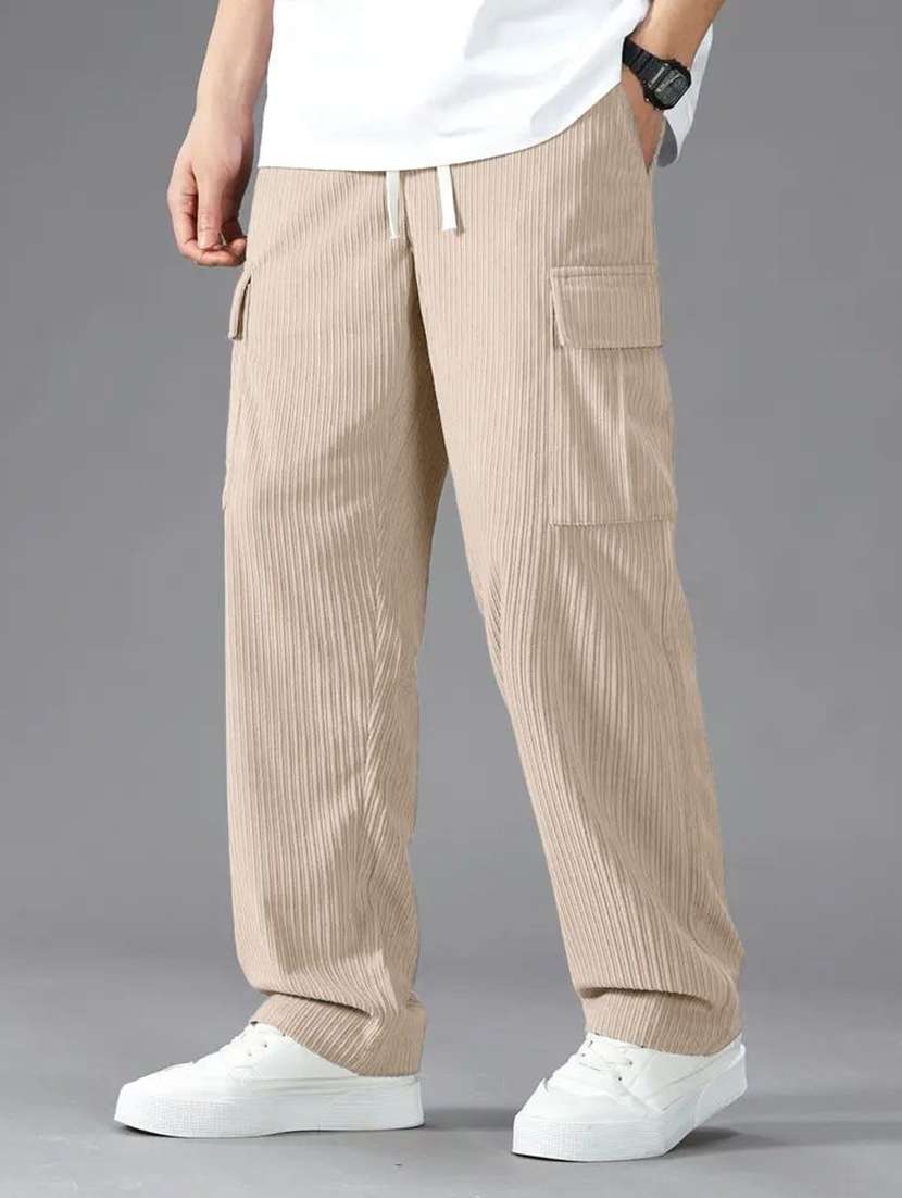 men textured mid rise relaxed fit cargo pant - 22570608 -  Standard Image - 2