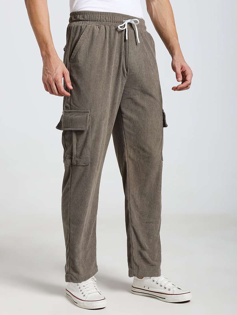 men textured mid rise regular fit cargo pant - 22570613 -  Standard Image - 2