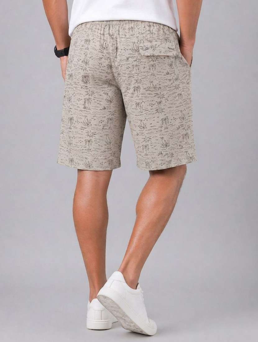 men printed mid rise regular fit shorts - 22570747 -  Standard Image - 2