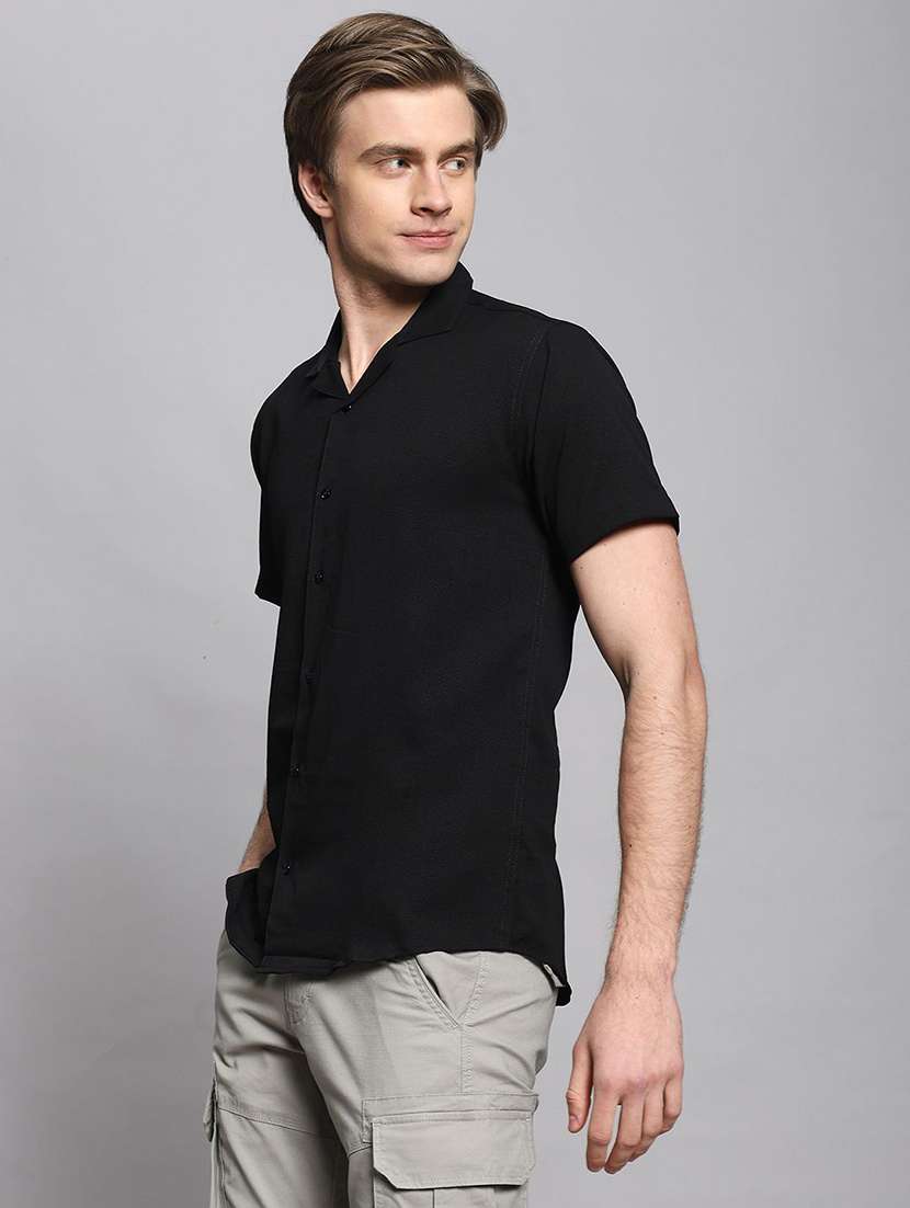 men solid long sleeves casual shirt - 22570968 -  Standard Image - 2
