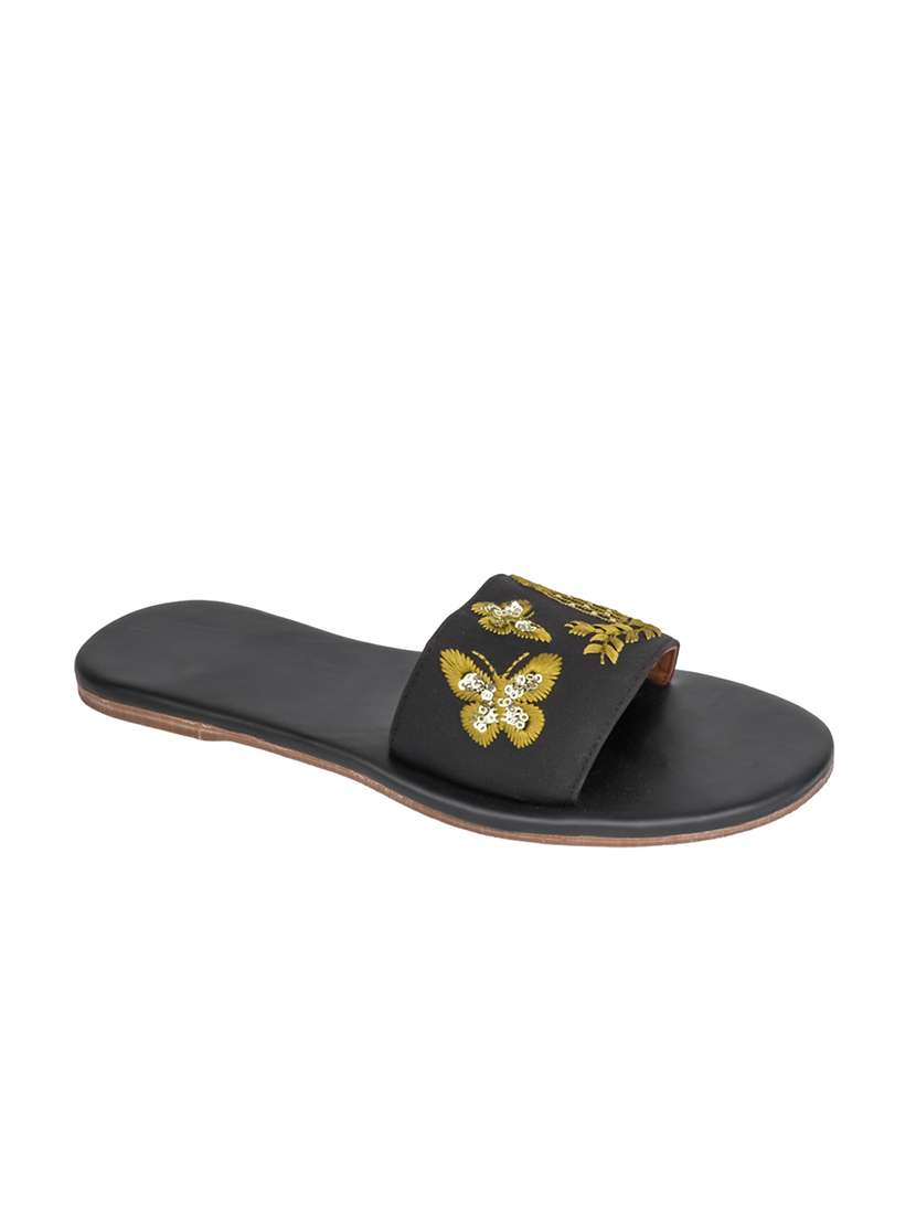 women embroidered slip on flats - 22570987 -  Standard Image - 2
