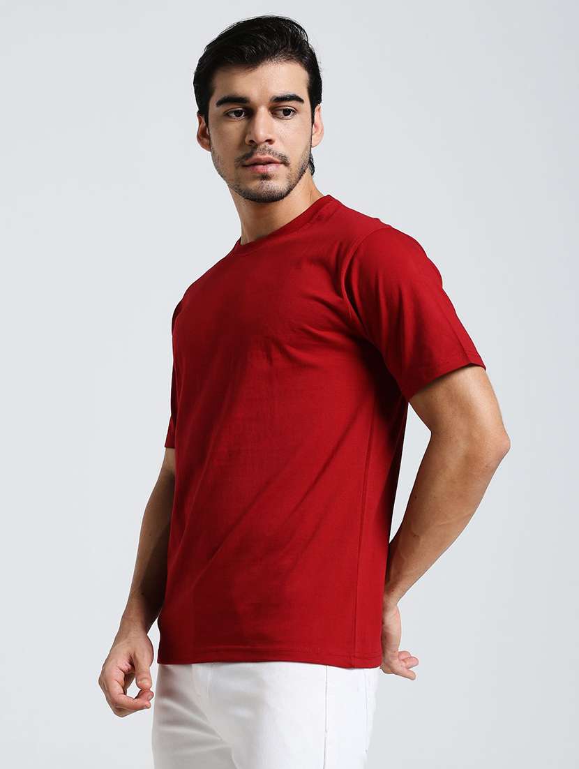 men solid short sleeves regular fit t-shirt - 22571006 -  Standard Image - 2