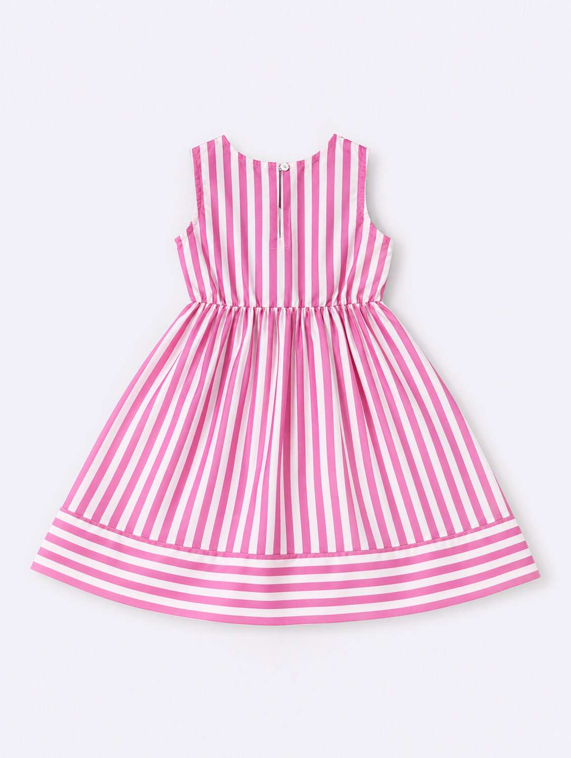 girls printed sleeveless fit and flare dress - 22571043 -  Standard Image - 2