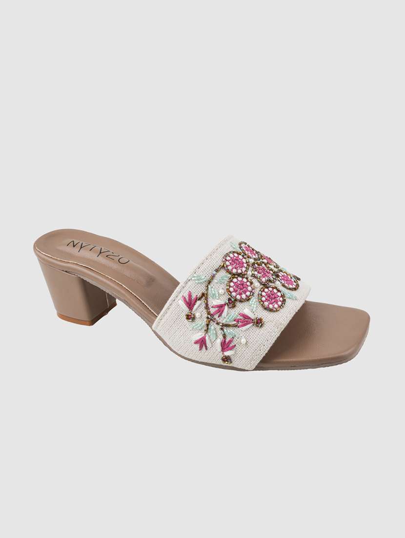 women embroidered slip on sandal - 22571055 -  Standard Image - 2