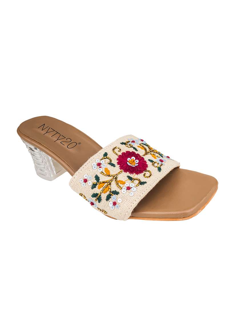 women embroidered slip on mules - 22571067 -  Standard Image - 2