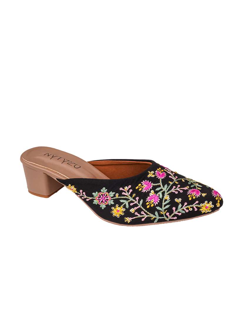 women embroidered slip on mules - 22571068 -  Standard Image - 2