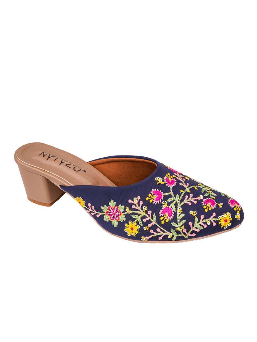 women embroidered slip on mules - 22571069 -  Standard Image - 2
