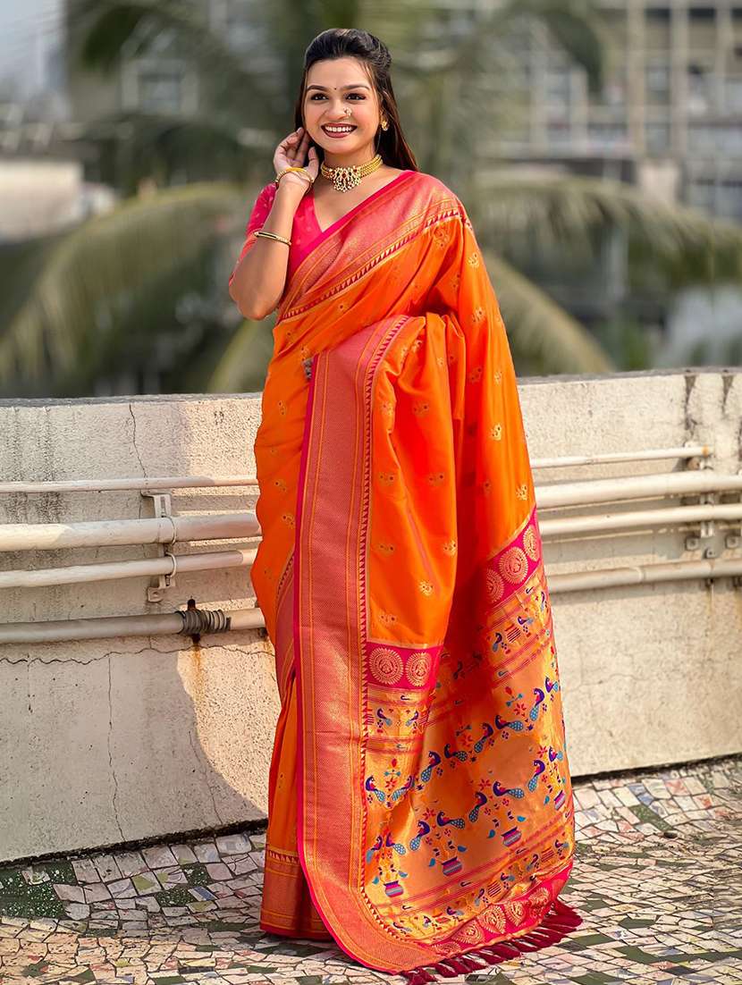 women self design paithani saree with blouse - 22571292 -  Standard Image - 2