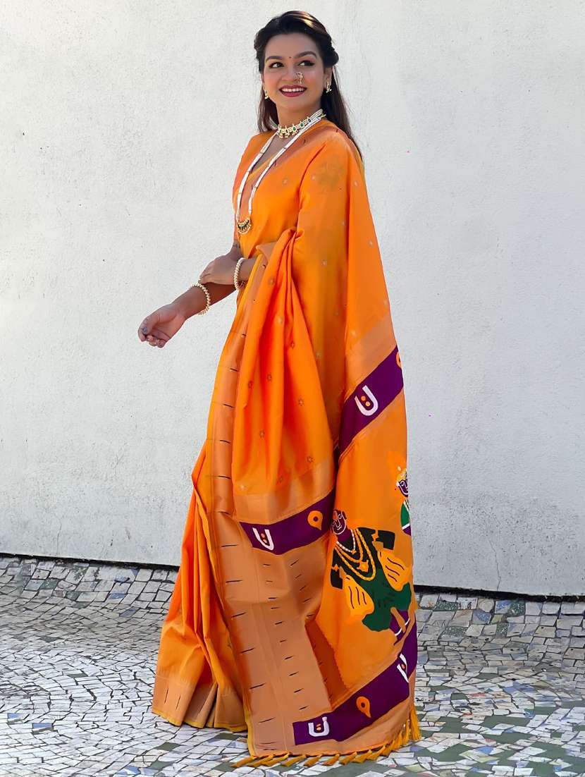 women self design paithani saree with blouse - 22571315 -  Standard Image - 2