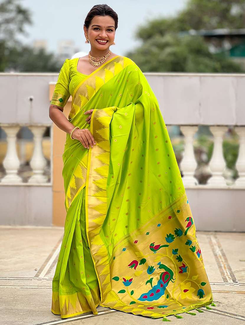 women self design paithani saree with blouse - 22571374 -  Standard Image - 2