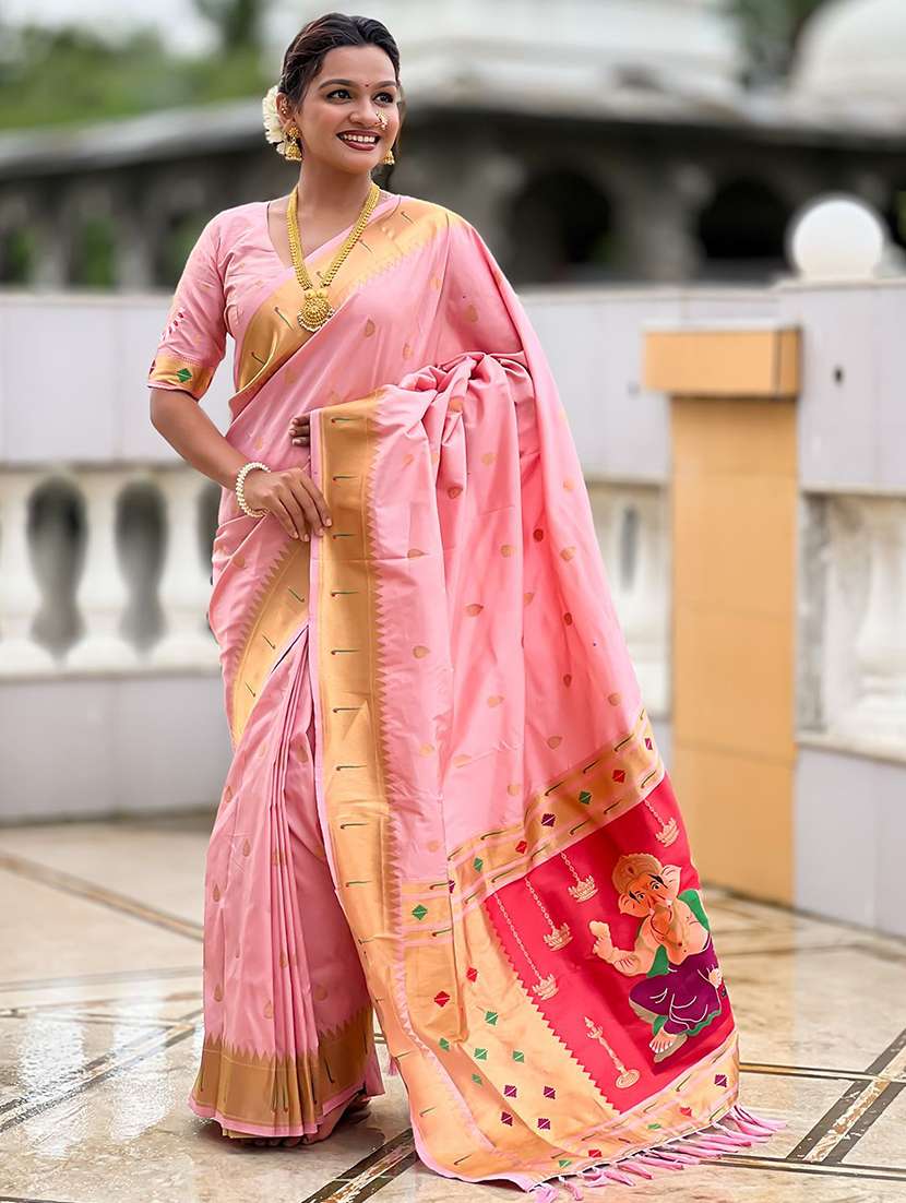 women self design paithani saree with blouse - 22571379 -  Standard Image - 2