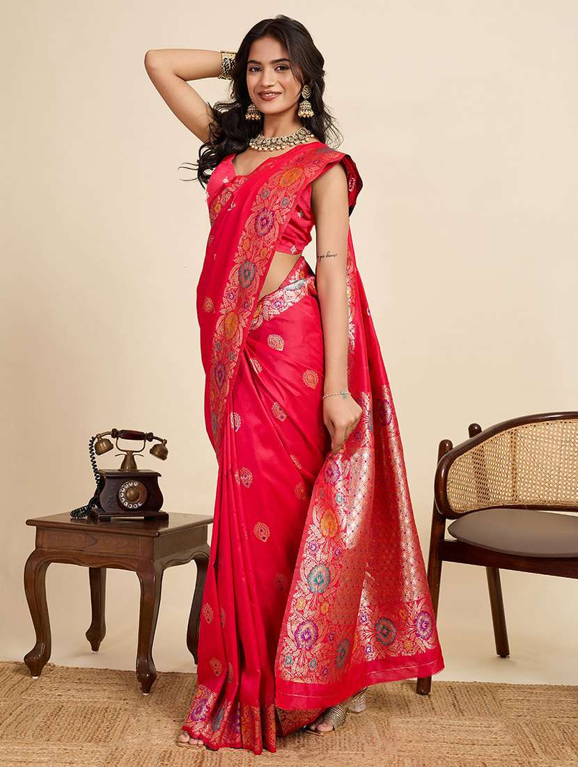 women self design banarasi saree with blouse - 22571427 -  Standard Image - 2