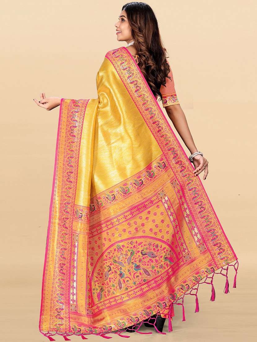women self design paithani saree with blouse - 22571584 -  Standard Image - 2